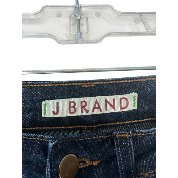 J Brand Pure‎ Jeans Dark Wash Denim Skinny Leg Basic Casual Low Rise Size 27 - Picture 2 of 13
